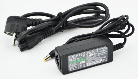 Блок живлення RIAS для ноутбука Sony 19.5 V 2A 6.5x4.4 мм з кабелем живлення (3_3973) 3_3973 фото