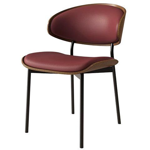 Стул для кухни RIAS DSF-200 с мягким сиденьем и спинкой 56x52x75 см Red (3_07707) 3_07707 фото