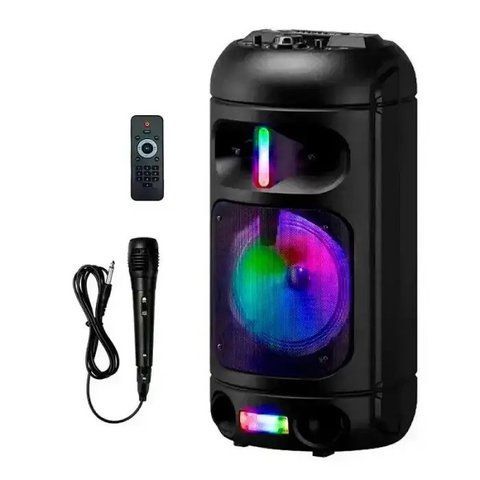 Портативная Bluetooth колонка Kimiso QS-A880 RGB чемодан с караоке 20W Black (3_05038) 3_05038 фото