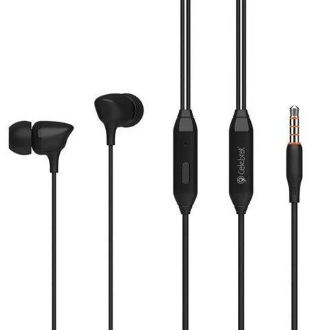 Вакуумные наушники Celebrat G7 проводные с микрофоном Mini-Jack 3.5 mm Black (7_01329) 7_01329 фото