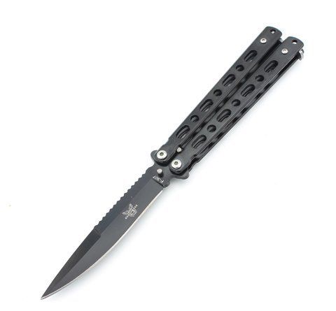 Нож-бабочка Benchmade F-307 с клипсой 21.5см Black (7_01074) 7_01074 фото