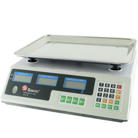 Весы торговые Domotec MS-228 25x35 см 50кг White (2_006411) 2_006411 фото