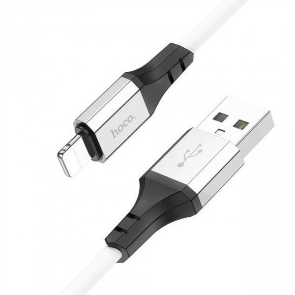 Кабель синхронизации Hoco X86 USB - Lightning 2.4А 1 м White (3_05481) 3_05481 фото