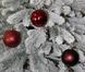 Новогодний шар темно-красный микс D 8см 12 шт (Ш_Кр_8) Ш_Кр_8 фото 1