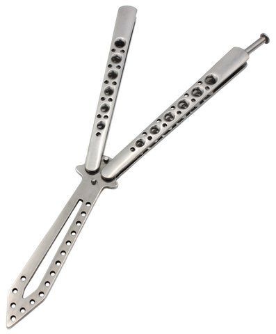 Ніж-метелик тренувальний AK6 з Чохлом 24.5см Metallic (7_00610) 7_00610 фото