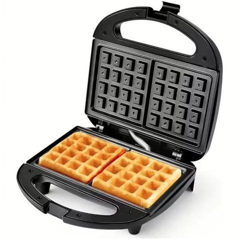 Вафельниця електрична Hoffmans HM-3027 з антипригарним покриттям 1000W Black (3_07226) 3_07226 фото