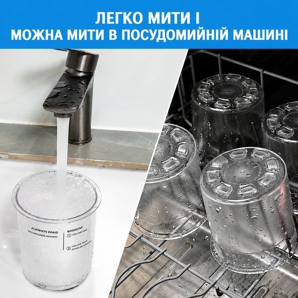 Контейнер для мороженого Ninja Creami Deluxe NC500 NC501 с цветной крышкой Yellow (3_08386) 3_08386 фото
