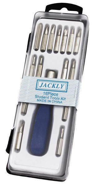 Набір інструментів Jackly Student з викруткою та 15 бітами (7_02020) 7_02020 фото