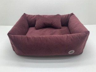 Лежак Барс Zoobaza - 40х55х19, бордовий 8_01325 фото