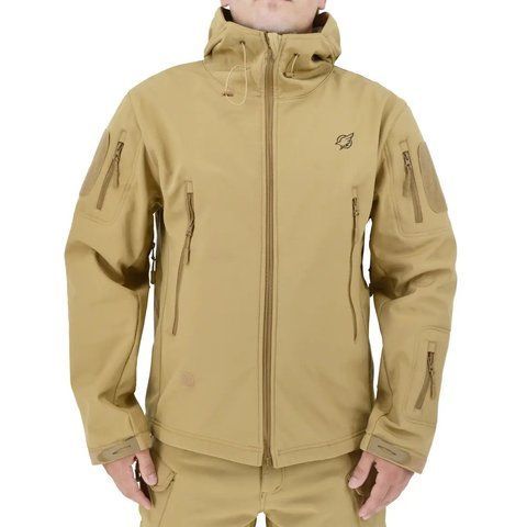 Чоловіча тактична куртка Eagle JA-01 Soft Shell з флісом Койот XXL (3_03539) 3_03539 фото