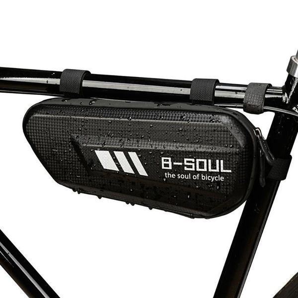 Велосумка B-Soul BAO-010 трикутна водовідштовхувальна 27x12x7 см Black (3_08337) 3_08337 фото