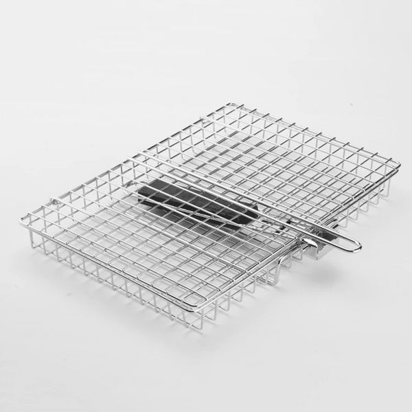 Решетка-корзина для гриля RIAS BB-32 закрывающаяся 46.5&times;32 см Black (3_08555) 3_08555 фото