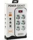 Мережевий фільтр-подовжувач RIAS D6L 6 розеток 4 USB 1 Type-C 2500W 3 метри White (3_08244) 3_08244 фото 6