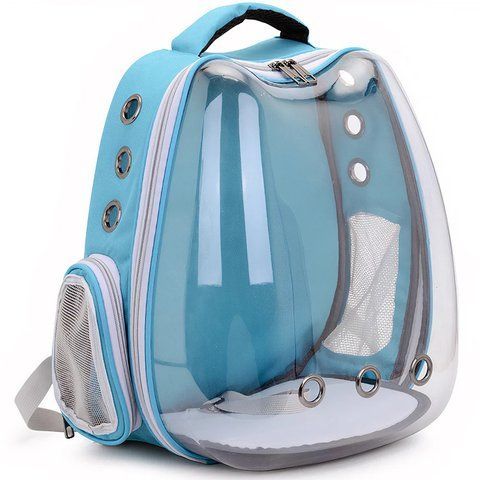 Рюкзак для перенесення домашніх тварин CosmoPet CP-102 39х35х23см Light Blue (3_06531) 3_06531 фото
