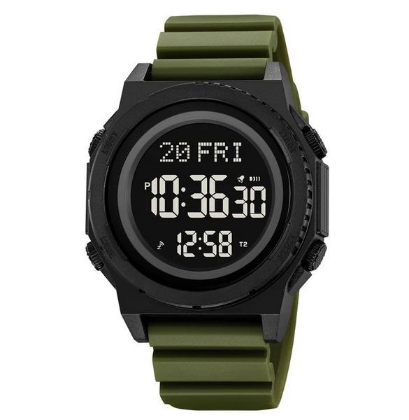 Наручные часы Skmei 2357AG с подсветкой и водонепроницаемым корпусом Green (7_02789) 7_02789 фото