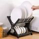 Сушилка для посуды RIAS Bowl and Dish Storage Rack двухъярусная 30&times;28&times;30 см Black (3_08245) 3_08245 фото 5