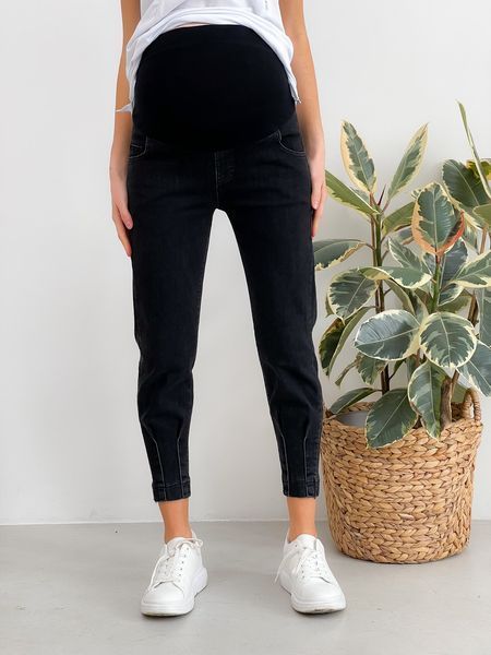 Джинсы для беременных WOW MOM FIT S-M Черные (1_5013) 1_5013_Bk_SM фото
