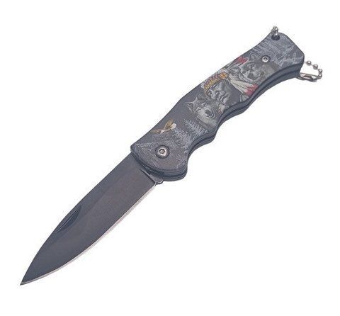 Складаний ніж Knifes Skull 4760X -1 "Індієць" 16см Grey (7_01009) 7_01009 фото