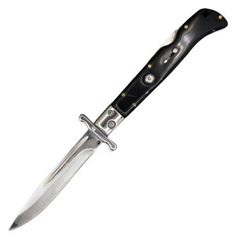 Викидний ніж AKC 9 із Чохлом 23см Black (7_02138) 7_02138 фото