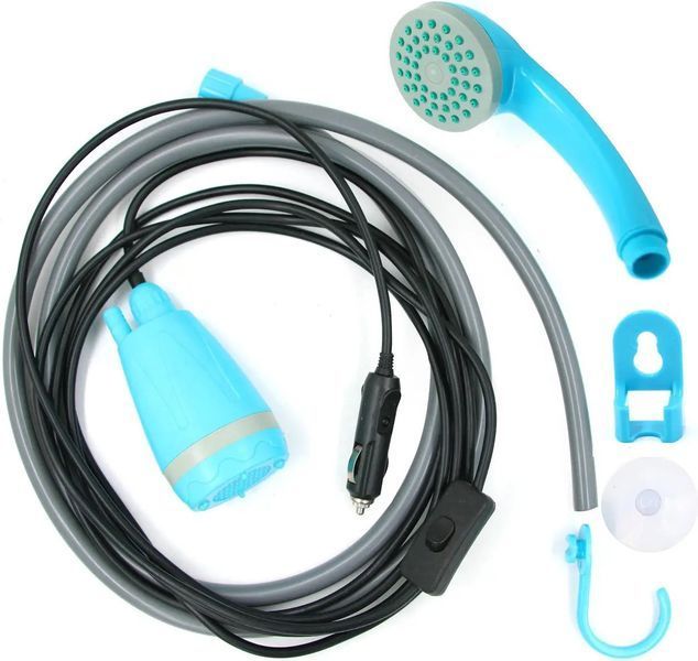 Автомобильный портативный душ RIAS с питанием от прикуривателя Blue 12V (3_05060) 3_05060 фото