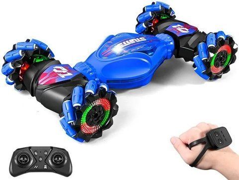 Машинка перевeртыш Stunt Car 8818-108 с пультом и управлением от руки Blue (3_05373) 3_05373 фото
