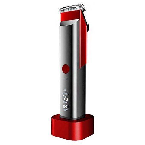 Машинка для стрижки волосся Kemei KM-5016 акумуляторна 5W Red-Gray (3_01391) 3_01391 фото