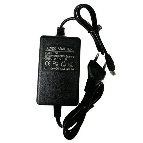 Блок живлення універсальний RIAS 1220 12V 2A 5.5х2.5 мм Black (3_05566) 3_05566 фото
