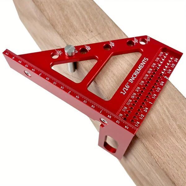 Разметочный столярный угольник US-107 3D Red (3_06045) 3_06045 фото