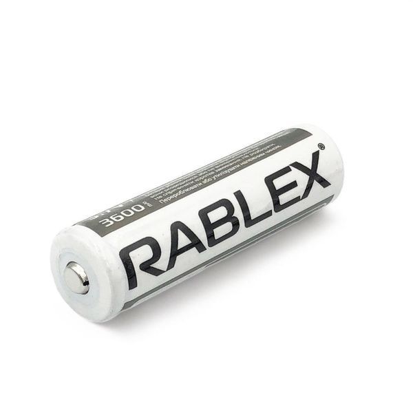 Акумулятор батарея Rablex 18650 Li-ion 3600mAh 3.7V Grey 1 шт (7_01631) 7_01631 фото