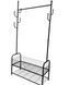 Вішалка підлогова RIAS 8032 з полицями та гачками 170x60x35 см Black (3_08760) 3_08760 фото 3