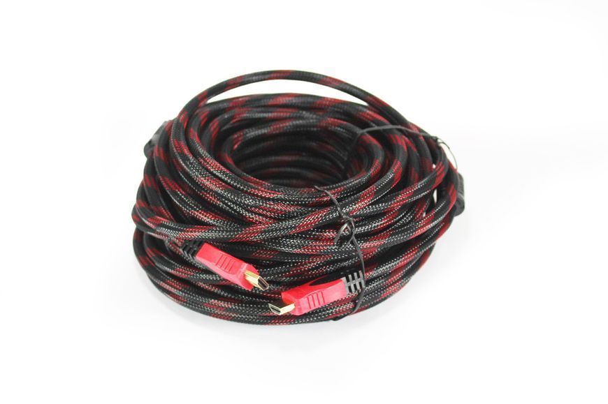 Кабель RIAS HDMI - HDMI v1.4 20m Black-Red (4_521709353) 4_521709353 фото