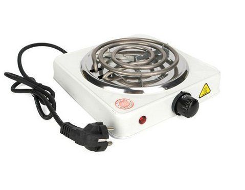 Електроплита Hot Plate G-1000W спіральна 1 конфорка 1000W White (7_03023) 7_03023 фото