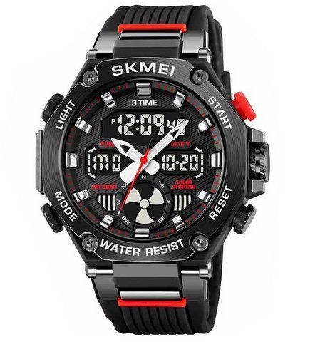 Наручные часы Skmei 2223BK с подсветкой и календарем Black (7_02978) 7_02978 фото