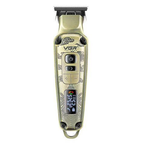Машинка для стрижки волос VGR V-901 LED-дисплей аккумуляторная 1600mAh 5W Gold (3_05172) 3_05172 фото