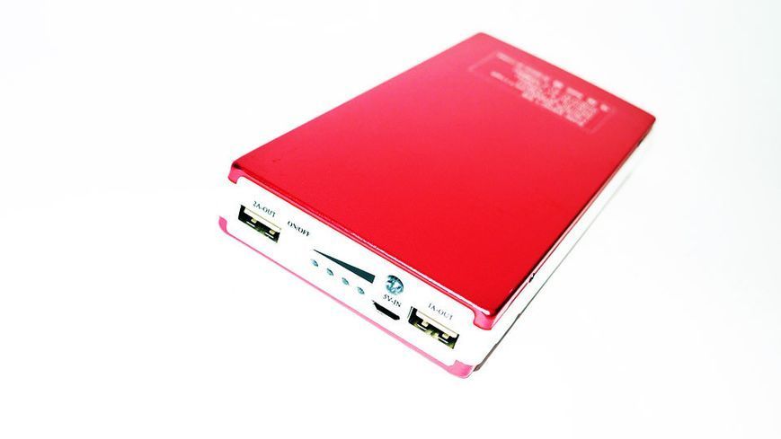 Зовнішнє зарядний пристрій Solar Power Bank 30000 mAh c сонячною батареєю Big Червоний (4_00088) 4_00088 фото