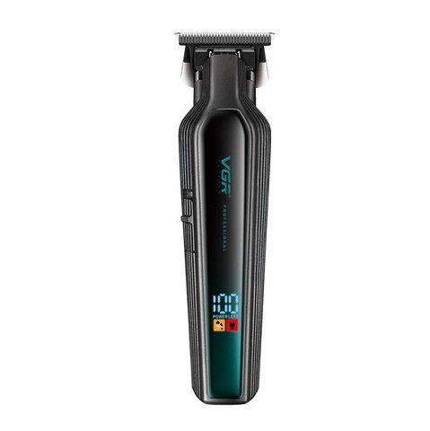 Тример акумуляторний для бороди та вусів VGR V-930 з підсвіткою дисплея 2000mAh Black (7_03247) 7_03247 фото