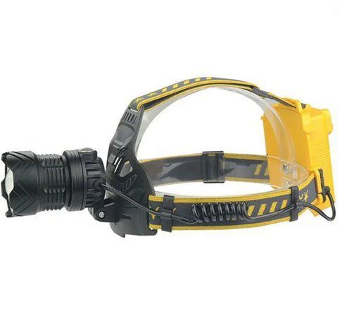 Налобний ліхтарик X-Balog HT-804-P90 Cree XH-P90 Zoom акумуляторний 3x18650 Type-C Black (7_02831) 7_02831 фото