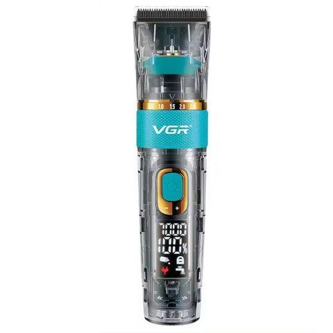 Машинка для стрижки волос VGR V-695 LED-дисплей аккумуляторная 10W Grey (3_04614) 3_04614 фото