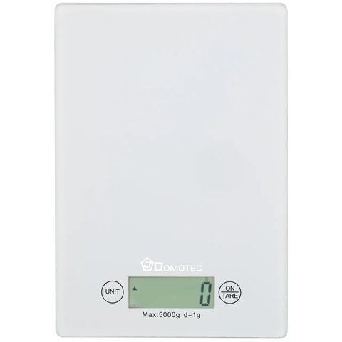 Електронні кухонні ваги Domotec MS-912 5 кг White (3_00639) 3_00639 фото