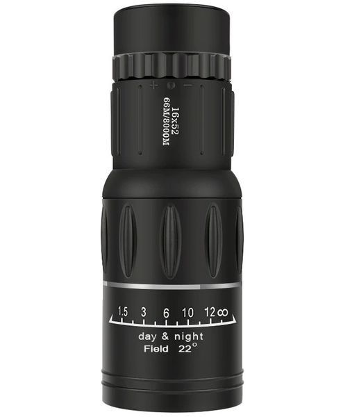 Монокуляр RIAS 2675-5 16x52 з подвійним фокусуванням + чохол Black (3_04287) 3_04287 фото