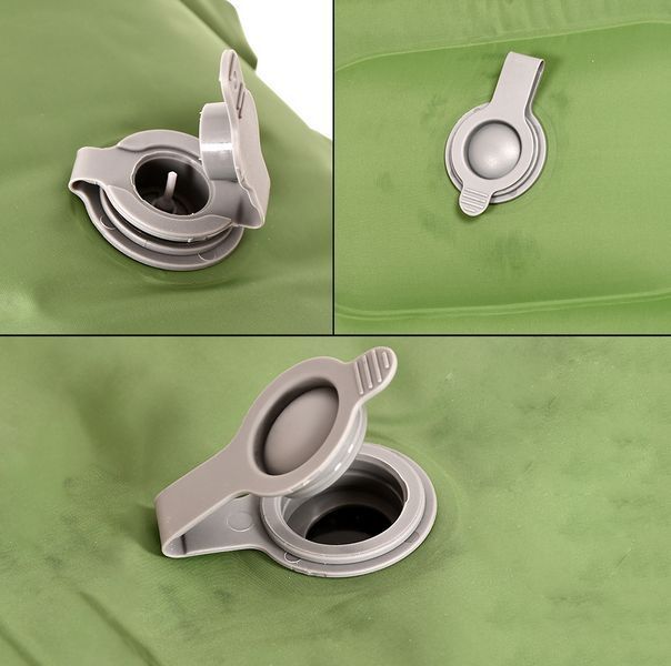 Туристичний килимок-матрац самонадувний RIAS WSI65063-1 192x68x8 см Green-Grey (7_03197) 7_03197 фото