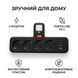 Сетевой фильтр RIAS 8028UL 4 розетки 2 USB 1 Type-C LED 2500W Black (3_08251) 3_08251 фото 3