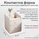 Приліжкова тумба RIAS P7CD-2 з двома ящиками 40x30x50 см White (3_08156) 3_08156 фото 4