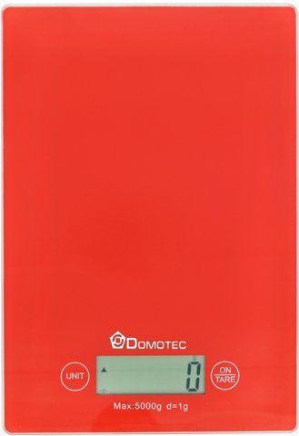 Електронні кухонні ваги Domotec MS-912 5 кг Red (3_00640) 3_00640 фото