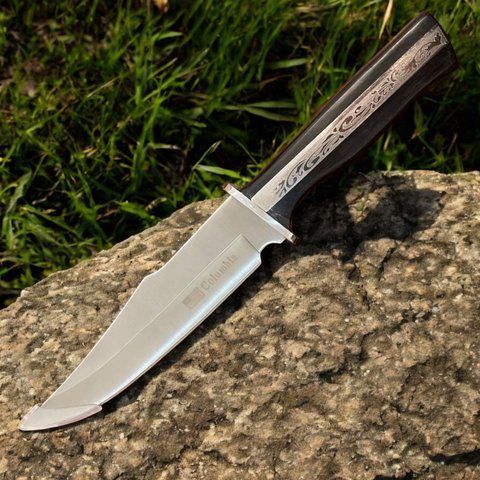 Мисливський ніж Columbia 172 з Чохлом 29см Black (7_02193) 7_02193 фото