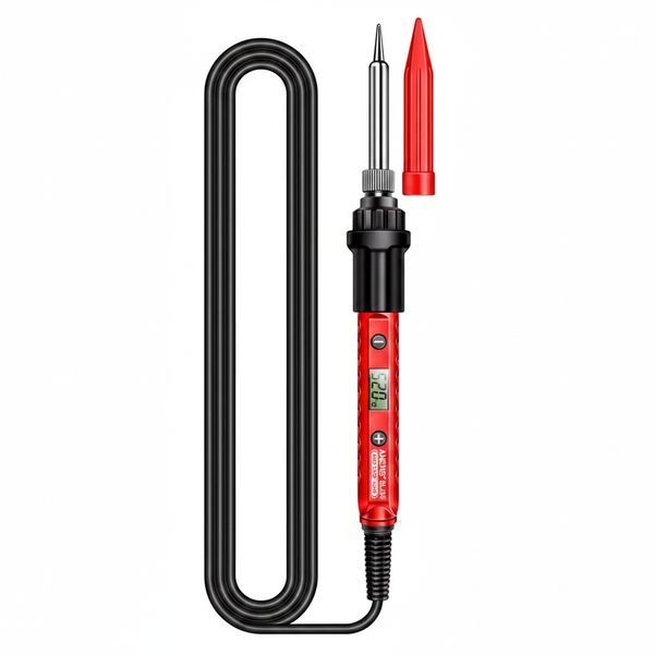 Электрический паяльник Aneng SL105 с регулировкой температуры 60W LCD Red (3_08205) 3_08205 фото