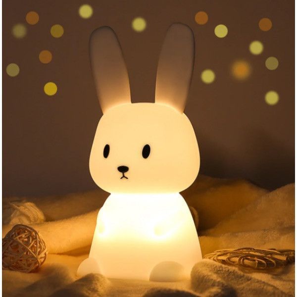 Ночной светильник силиконовый Зайчик Mini Bunny с аккумулятором (3_04463) 3_04463 фото