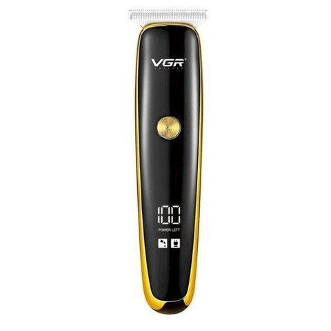 Тример акумуляторний для бороди та волосся VGR V-966 з дисплеєм Black (3_04268) 3_04268 фото