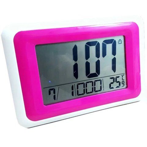 Годинник настільний електронний Atima AT-611 Pink (7_01448) 7_01448 фото