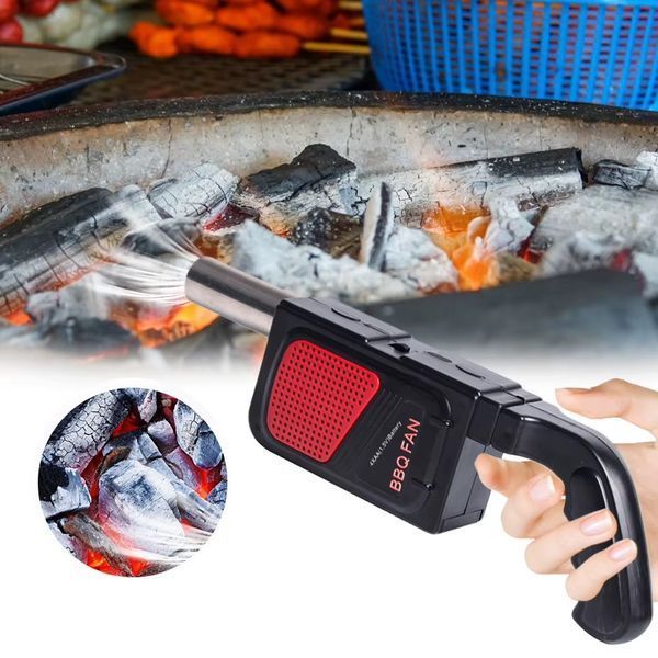 Ручной вентилятор для барбекю RIAS BBQ Fan от батареек 4xAA Black (3_06426) 3_06426 фото